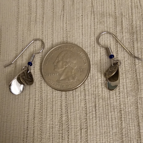 Silver Color Dangle Earrings - Picture 4 of 4
